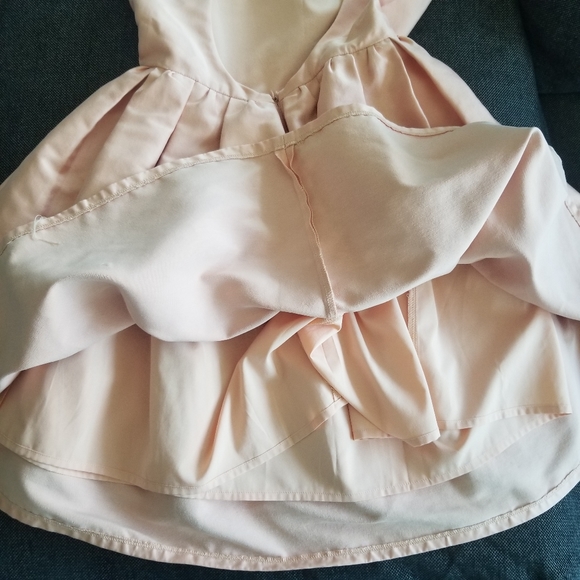 Gracia Pink Babydoll, Pleated Mini Dress -size small - Picture 7 of 12